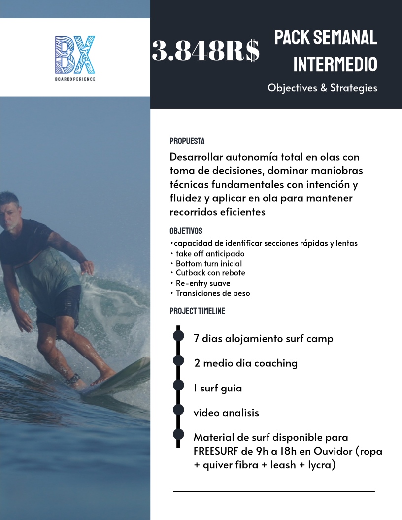 pack intermedio surf camp